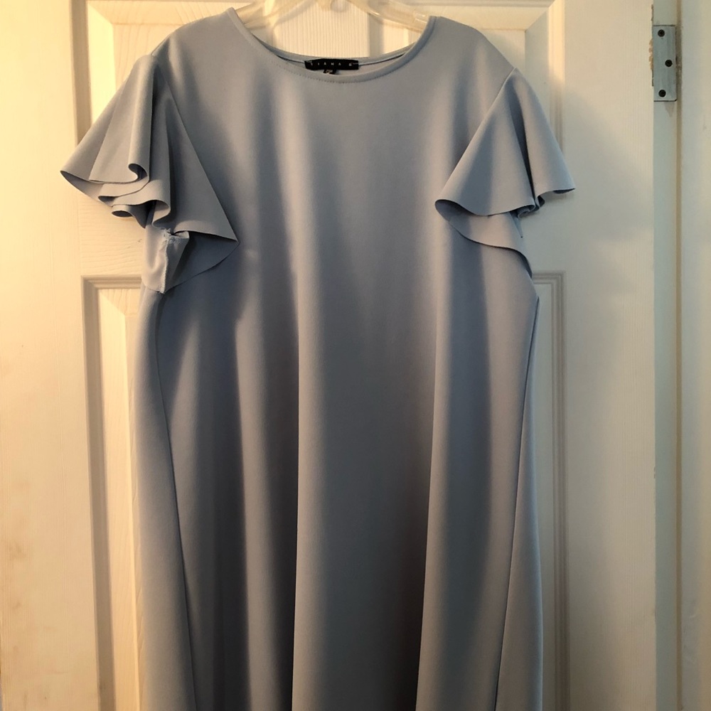 Dusty blue dress